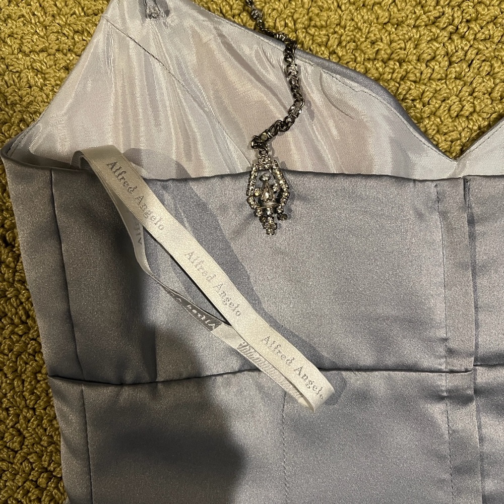 Alfred Angelo Silver Satin Gown - Picture 6 of 6